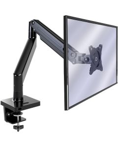 Invision MX450 Monitor Arm Bracket Mount for 24”-49” Screens (Curved 49 inch Only Does 3000R & Above) VESA 75mm 100mm Ergonomic Height Adjustable Gas Spring Desktop Clamp Tilts & Extends Weight 2kg to 15kg