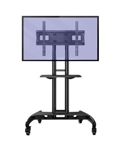 Invision GT1200 Mobile TV Stand Trolley Cart ScreenStation for 32-75 TVs VESA 100x100mm to 600x400mm Weight Capacity 45.5KG