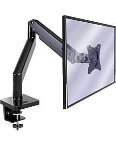 Invision MX450 Monitor Arm Bracket Mount for most 24-40 Inch Screens VESA 75-100mm Ergonomic Height Adjustable Desktop Clamp Tilts Extends 2-15kg