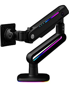 Invision VORTEX Gaming Monitor Arm for 27-57 Inch Screens | Curved & UltraWide | 5v USB Powered | 14 Mode RGB Integrated LED Lights | 3-18kg MAX (VR200)